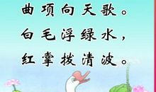 改写古诗《咏鹅》_250字