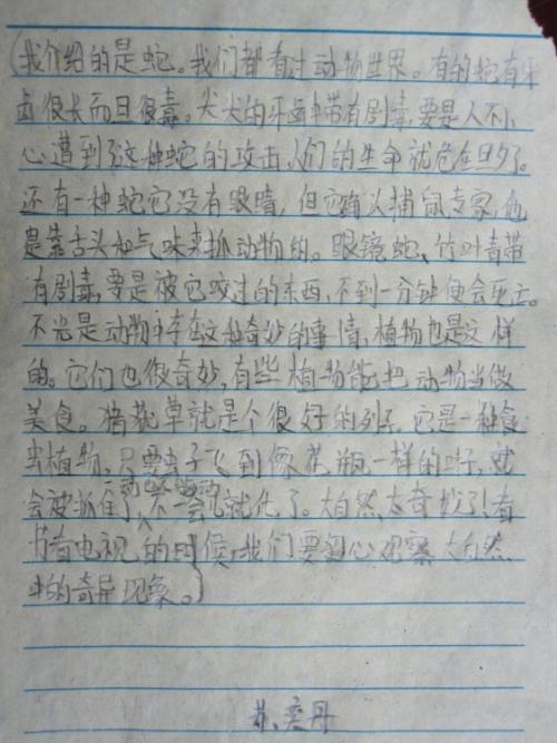 [PK赛]动物构图：我最喜欢的豌豆_800个单词