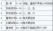 2018年初一暑假学习计划表（一）