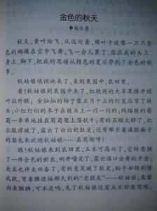 关于秋天的美丽秋天组成
