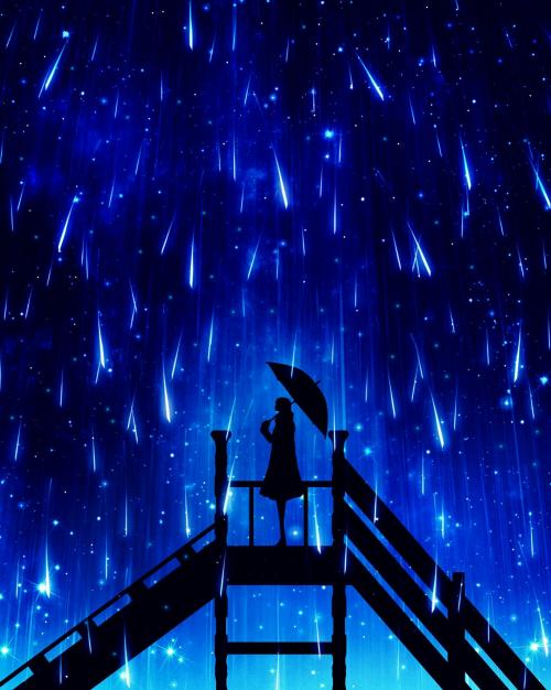 流星雨的组成：奇绝·流星_50字