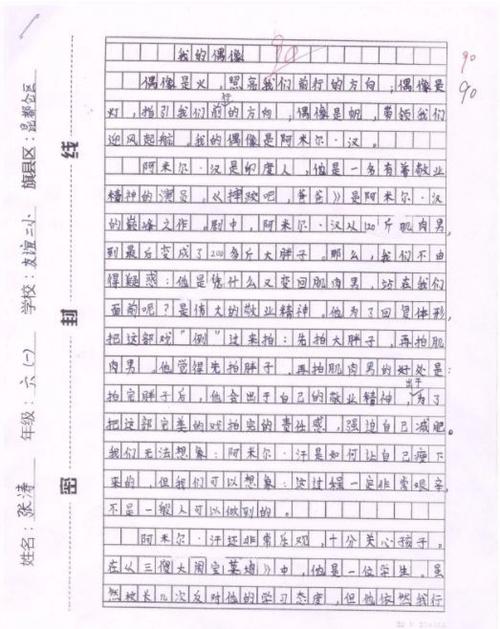 关于偶像的作品：姐姐，我的偶像_550字