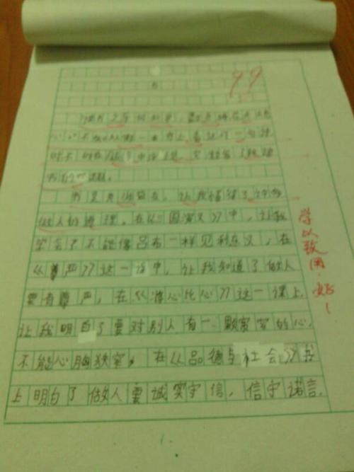 难忘的一课_500字