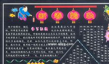春节黑板报（20）_20字