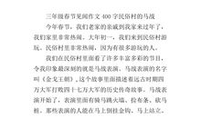 关于春节见闻的作文：_400字