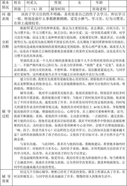阅读《高中生心理健康案例》后的思考_1500字