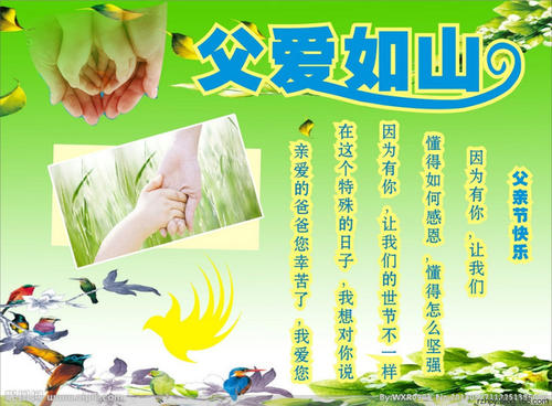 父亲节组成：父亲节快乐_500字