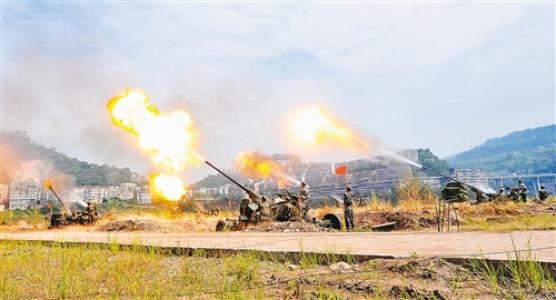 七个炮兵团向孤峰射击1000字