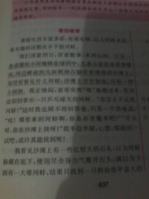 [期中论文]关于暑假的趣闻_800字