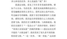 关于世界的作文_1000字