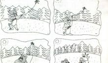 三年级看图作文：过河_100字