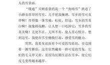 [PK赛]关于冬天的作文：冬季的路口_150字