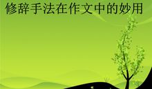 妙用修辞，你的作文会更“靓”