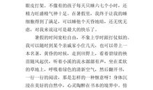 暑期征文：快乐的暑假生活_1000字