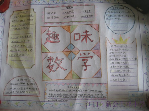 有趣的数学-关于数学的手写报告，共20个字