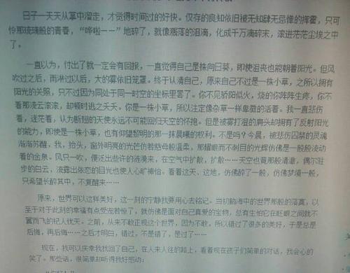 关于道路的构图：寿命长而坎y_800个单词