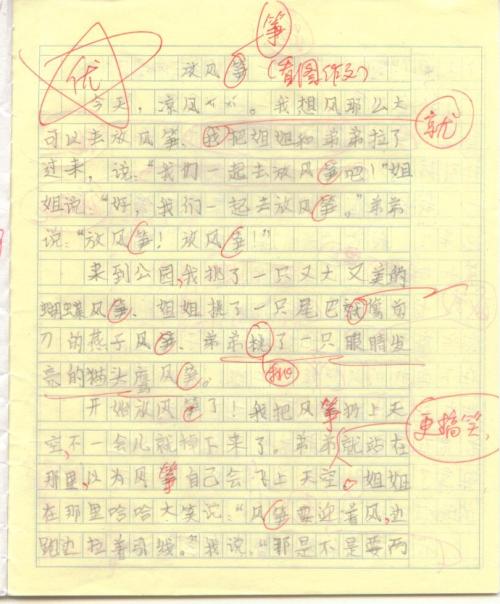 【微观构成】放风筝_800字