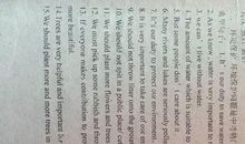 关于环保的英语句子