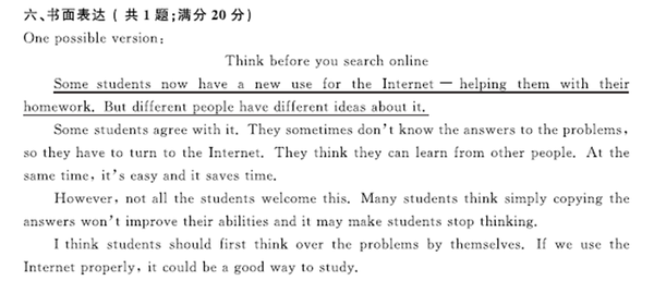 环保大学英语作文译文及范文