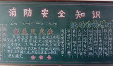 2018年消防教育黑板报（四）