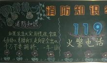 2018年消防教育黑板报（二）