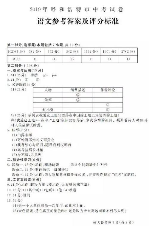 2020年内蒙古呼和浩特市高考汉语作文主题：大，小作文