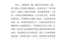 乡村的四季_400字