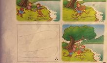 一年级看图写话：猴子过河_300字