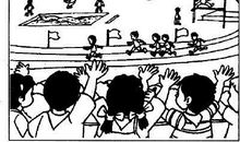 一年级看图写话：搭独木桥_250字