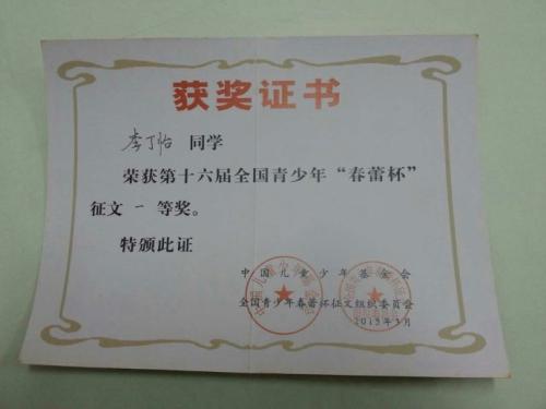 “春蕾杯”作文指导培训题（三）