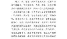 [PK赛]关于秋天的作文：中秋之夜_500字