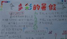 多彩的暑假_20字