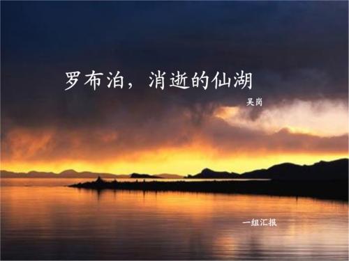 读《褪色的童话湖罗布泊》后的思考_500字