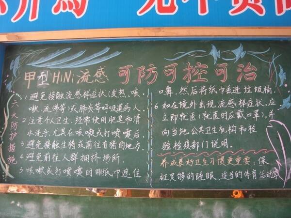 预防甲型H1N1流感报告_150个字8