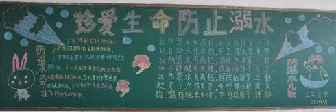 黑板报：防止溺水500字