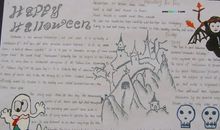 万圣节手抄报：高中英语手抄报_20字