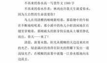 初二写景作文：夏天_1500字