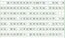 四年级写景作文：家乡的风景_400字