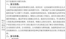 学生顶岗实习计划范文（三）