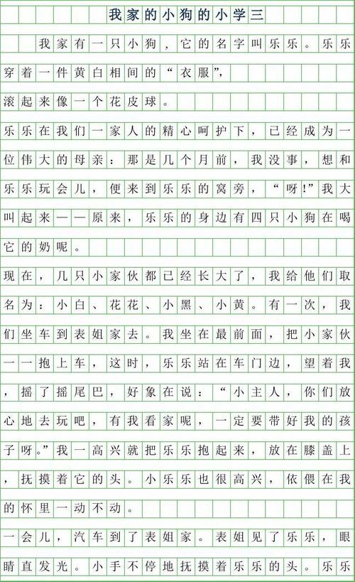 可爱的小狗_350话