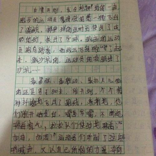 运动会组成：田径运动会_450字