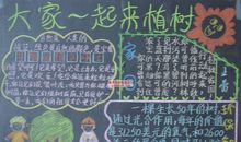 植树节黑板报（10）_20字