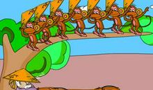 看图作文猴子过河_300字