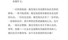 2018年广东深圳中考满分作文