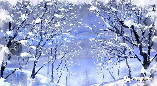 去年我在江南看到雪时，梅花在月底开花。