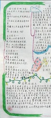 国庆手写报纸花边_50字1
