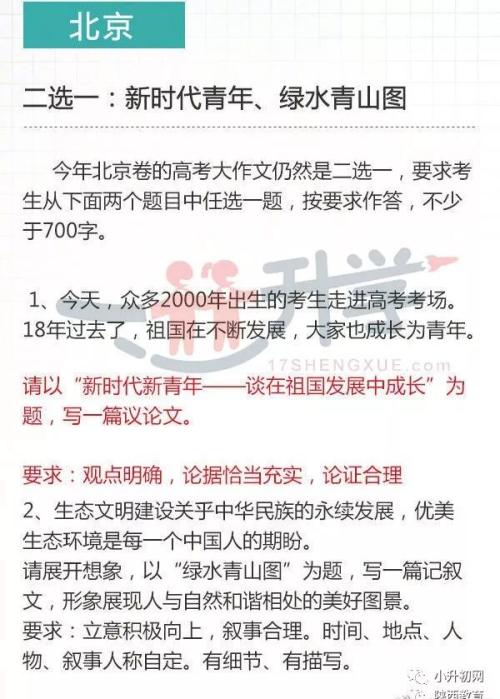 2007年高考作文天津试卷：作文测试题_50字