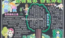 植树节黑板报（1）_20字