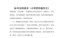 20年后回家乡_600字