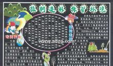 植树节黑板报（5）_20字